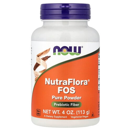 나우푸드 NOW Foods, NutraFlora FOS, 순수한 파우더, 4 oz (113 g) 상세 이미지