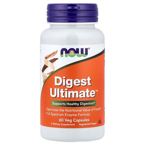나우푸드 NOW Foods, Digest Ultimate™, 베지 캡슐 60정 상세 이미지