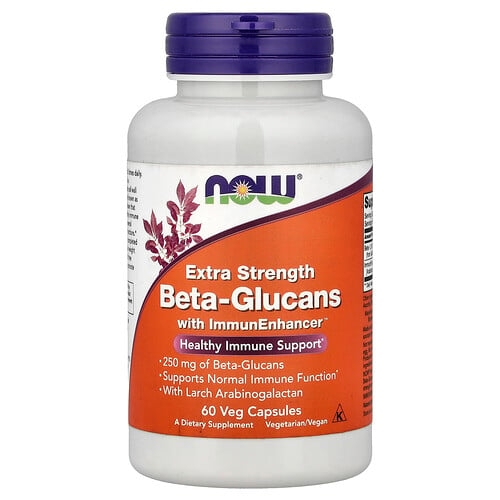 나우푸드 NOW Foods, 베타글루칸, ImmunEnhancer™ 함유, 베지 캡슐 60정 상세 이미지