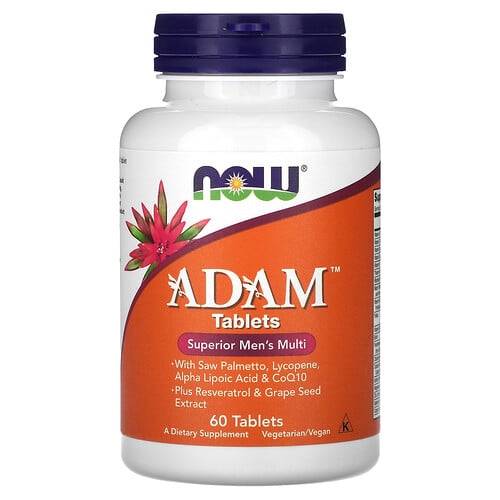 나우푸드 NOW Foods, ADAM, 슈페리어 남성용 종합비타민, 60정 상세 이미지