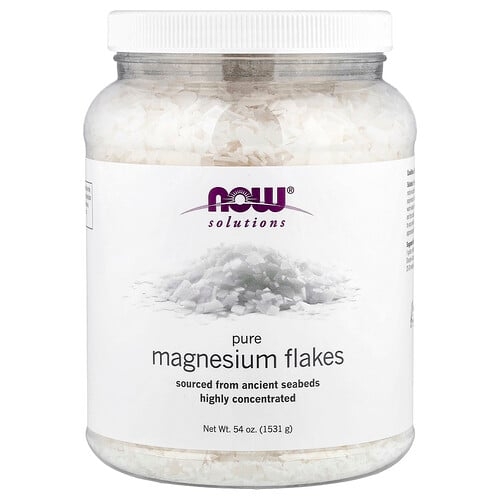 나우푸드 NOW Foods, Solutions, 순수 마그네슘 플레이크, 1,531g(54oz) 상세 이미지