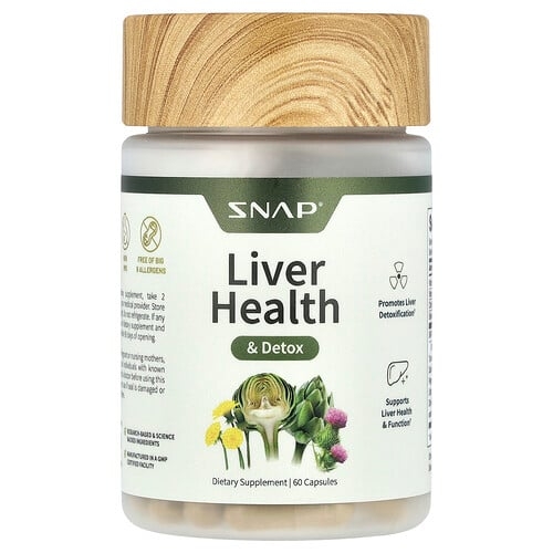 스냅 서플리먼츠 Snap Supplements, 리버 건강 & 디톡스, 캡슐 60정 상세 이미지
