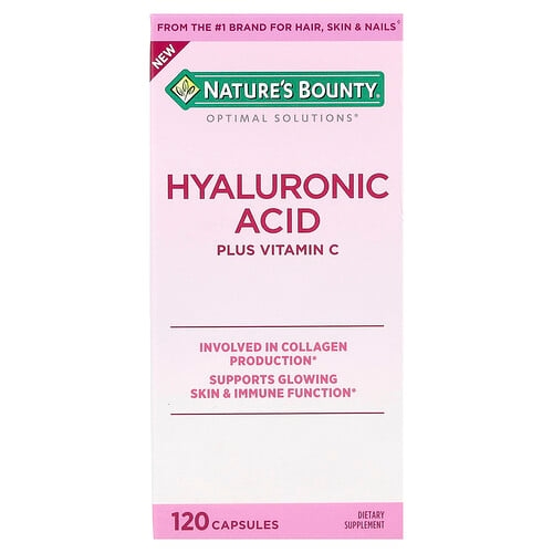네이쳐스 바우티 Nature's Bounty, Optimal Solutions®, 히알루론산 플러스 비타민C, 캡슐 120정 상세 이미지