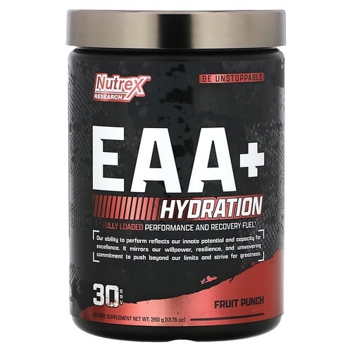뉴트렉스 리서치 랩 Nutrex Research, EAA 및 수분 공급, 과일 펀치 맛, 390g(13.76oz) 상세 이미지