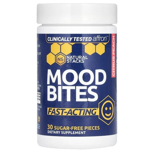 Natural Stacks, Mood Bites, 시트러스 피치, 무설탕 30개 상세 이미지
