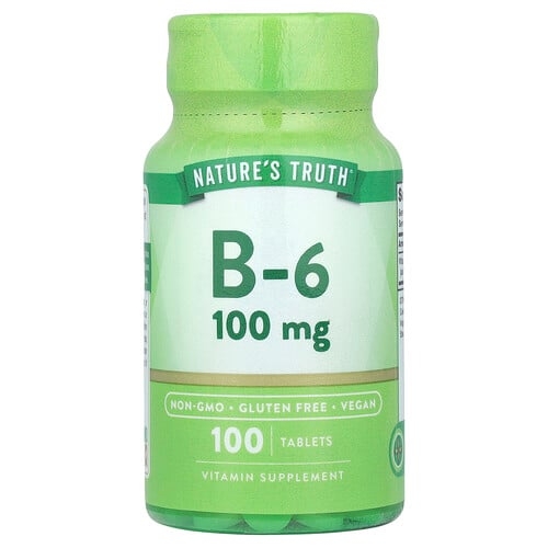 네이쳐스 트루 Nature's Truth, 비타민B6, 100mg, 100정 상세 이미지