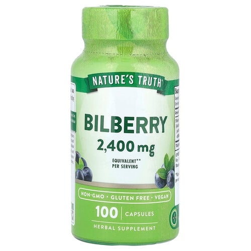 네이쳐스 트루 Nature's Truth, 빌베리, 캡슐 100정(캡슐 1정당 1,200mg) 상세 이미지