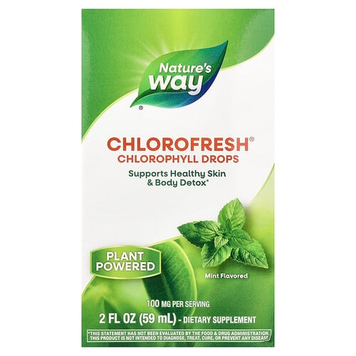 네이쳐스 웨이 Nature's Way, Chlorofresh®, 엽록소 드롭, 민트, 59ml(2fl oz) 상세 이미지