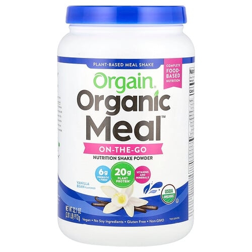올게인 Orgain, Organic Meal, 올인원 영양 분말, 바닐라빈, 912g(2.01lbs) 상세 이미지