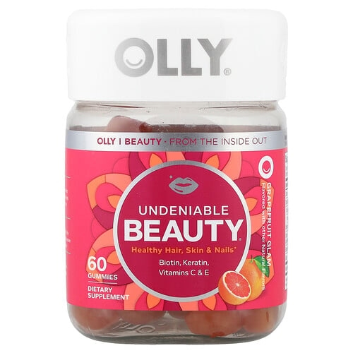올리 OLLY, 언디나이어블 뷰티, 그레이프후르츠 글램, 구미젤리 60개 상세 이미지