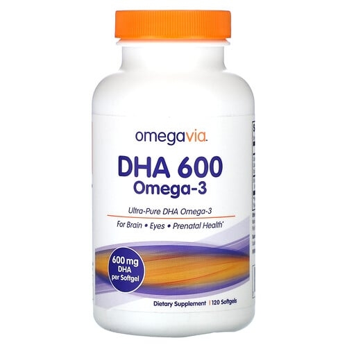 OmegaVia, DHA 600, 오메가3, 소프트젤 120정 상세 이미지
