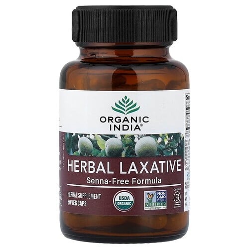올가닉 인디아 Organic India, 허브 완하제, 센나 무함유 포뮬라, 베지 캡슐 60정 상세 이미지