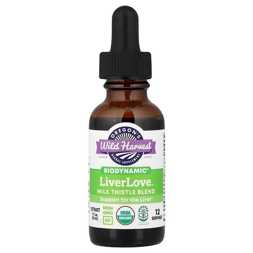 오레곤스 와일드 하베스트 Oregon's Wild Harvest, LiverLove™, Biodynamic®, 밀크시슬 혼합물, 30ml(1fl oz) 상세 이미지