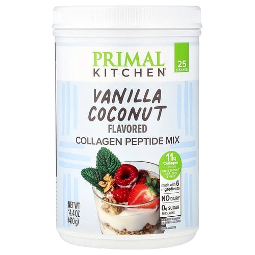 프리말 키친 Primal Kitchen, Collagen Fuel, 바닐라 코코넛 맛, 370g(13.05oz) 상세 이미지