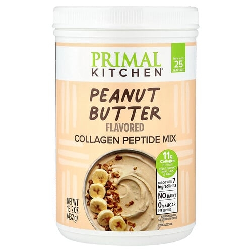 프리말 키친 Primal Kitchen, 콜라겐 펩타이드 믹스, 땅콩 버터, 432g(15.2oz) 상세 이미지