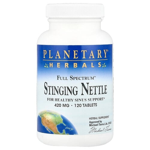 플랜터리 허벌 Planetary Herbals, Full Spectrum™ 쐐기풀, 420mg, 120정 상세 이미지