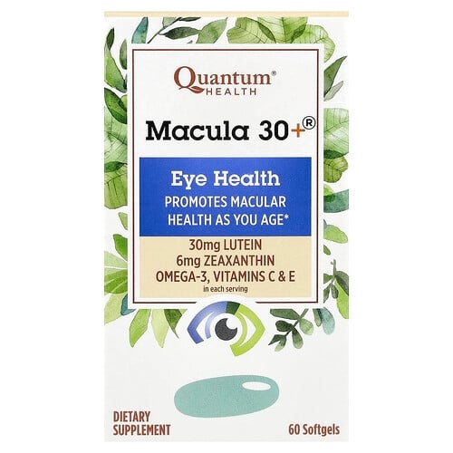 팬텀 핼스 Quantum Health, Macula 30+®, 눈 건강, 소프트젤 60정 상세 이미지