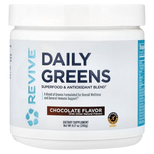 리바이브 Revive, 데일리 그린스, 초콜릿, 260g(9.17oz) 상세 이미지