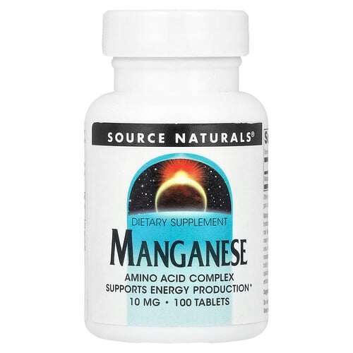 소스 네츄럴 Source Naturals, 망간, 10mg, 100정 상세 이미지