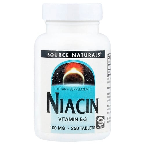 소스 네츄럴 Source Naturals, 니아신, 100mg, 250정 상세 이미지