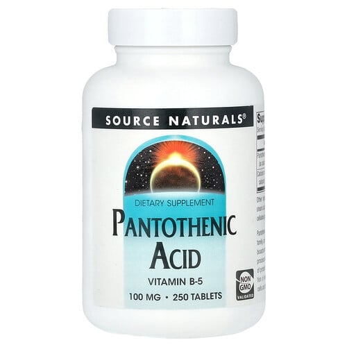 소스 네츄럴 Source Naturals, 판토텐산, 250정 상세 이미지