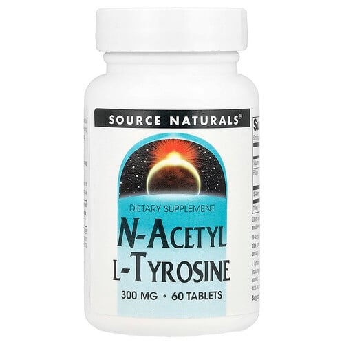 소스 네츄럴 Source Naturals, N-아세틸 L-티로신, 300mg, 60정 상세 이미지