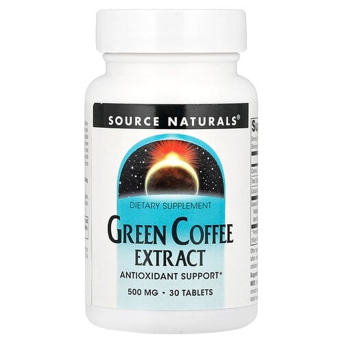 소스 네츄럴 Source Naturals, 녹색 커피 추출물, 30정(1정당 500mg) 상세 이미지