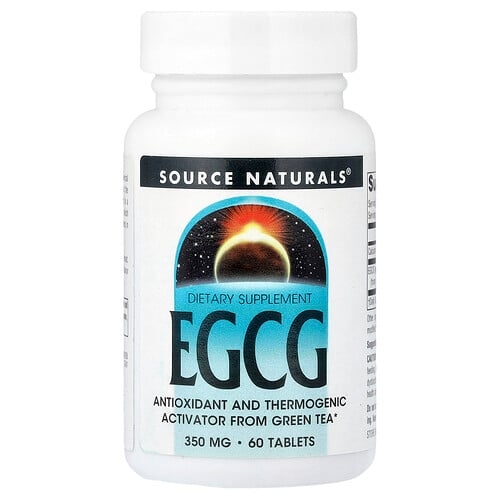 소스 네츄럴 Source Naturals, EGCG, 350 밀리그램, 60 정 상세 이미지