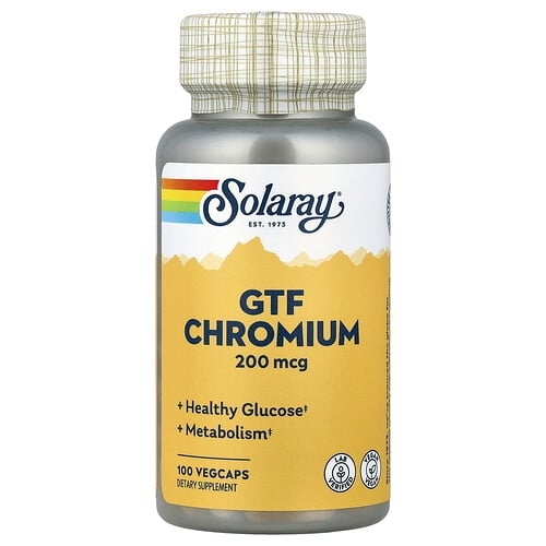 소라레이 Solaray, GTF 크로뮴, 200mcg, 베지 캡슐 100정 상세 이미지
