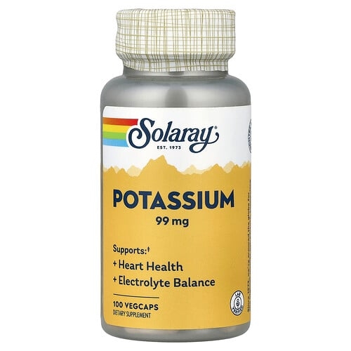 소라레이 Solaray, 칼륨, 99mg, 베지 캡슐 100정 상세 이미지