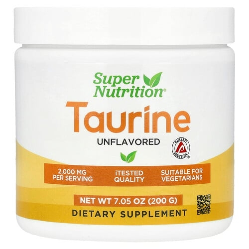 슈퍼 뉴트리션 Super Nutrition, 타우린, 무맛, 200g(7.05oz) 상세 이미지