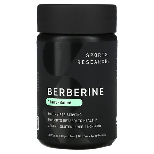 스포츠 리서치 Sports Research, 베르베린, 베지 캡슐 60정(캡슐 1정당 500mg) 상세 이미지