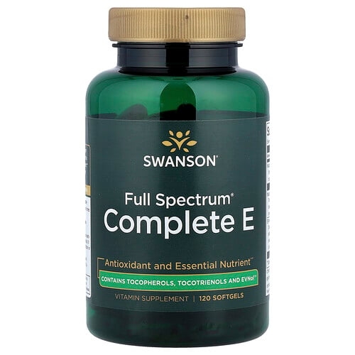 스완슨 비타민 Swanson Vitamins, Full Spectrum® Complete E, 소프트젤 120정 상세 이미지