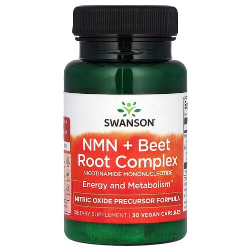 스완슨 비타민 Swanson Vitamins, NMN + 비트 뿌리 복합체, 베지 캡슐 30정 상세 이미지