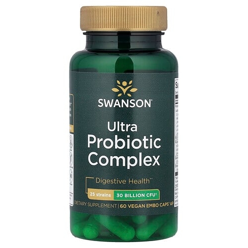 스완슨 비타민 Swanson Vitamins, Ultra 프로바이오틱 복합체, 비건 Embo Caps® AP 60정 상세 이미지