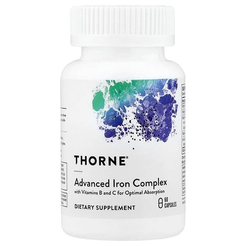 쏜 리서치 Thorne, 어드밴스드 철분 복합체, 캡슐 60정 상세 이미지