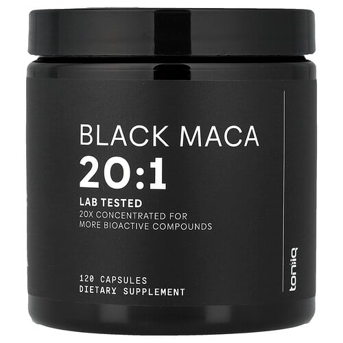 토니크 Toniiq, 블랙 마카 20:1, 120 캡슐 (캡슐당 666mg) 상세 이미지