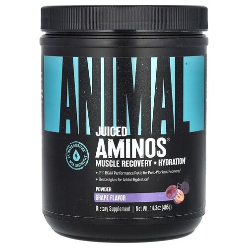 애니멀 Animal, Juiced Aminos® 분말, 포도 맛, 405g(14.3oz) 상세 이미지