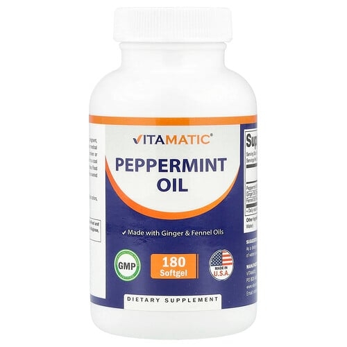 비타매틱 Vitamatic, 페퍼민트오일, 소프트젤 180정 상세 이미지