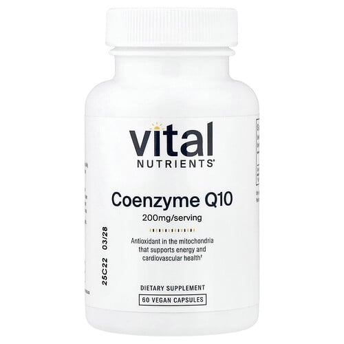 Vital Nutrients, 코엔자임 Q10, 200mg, 베지 캡슐 60정 상세 이미지