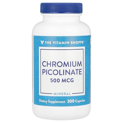 더 비타민 샵 The Vitamin Shoppe, 피콜린산크로뮴, 500mcg, 캡슐 300정 상세 이미지