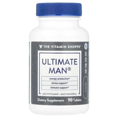 더 비타민 샵 The Vitamin Shoppe, Ultimate Man®, 종합비타민 및 종합 미네랄, 90정 상세 이미지