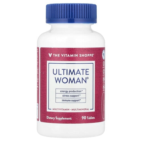 더 비타민 샵 The Vitamin Shoppe, Ultimate Woman®, 종합비타민 및 종합 미네랄, 90정 상세 이미지