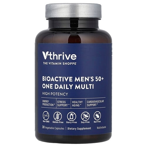 브이쓰라이브 Vthrive, 생체 활성 남성용 50+ 원 데일리 멀티, 베지 캡슐 30정 상세 이미지