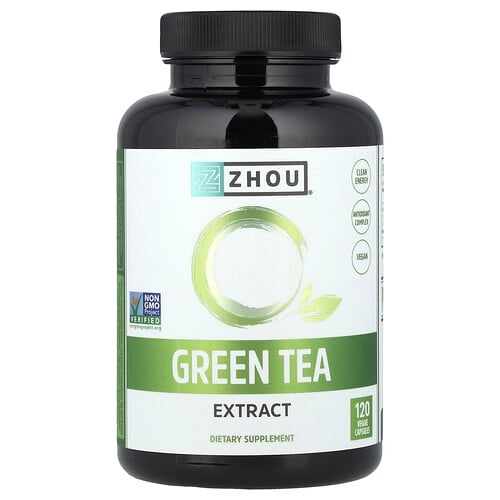 Zhou Nutrition, 녹차 추출물, 500mg, 베지 캡슐 120정 상세 이미지