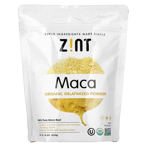 진트 Zint, 유기농 젤라틴화 마카 분말, 454g(16oz) 상세 이미지