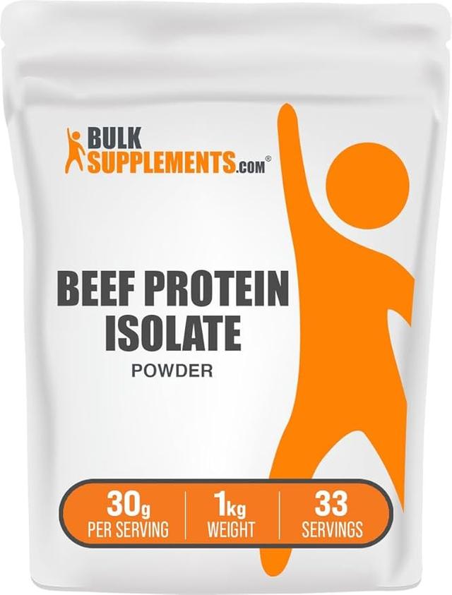 BulkSupplements. com Paleo 쇠고기 단백질 파우더 분리 - 뼈 국물 단백질 파우더 - 유제품 프리 단백질 파우더 - 케토 쉐이크 파우더 - Paleo 단백질 파우더 - 단백질 파우더 (1kg - 2.2파운드) 상품 이미지