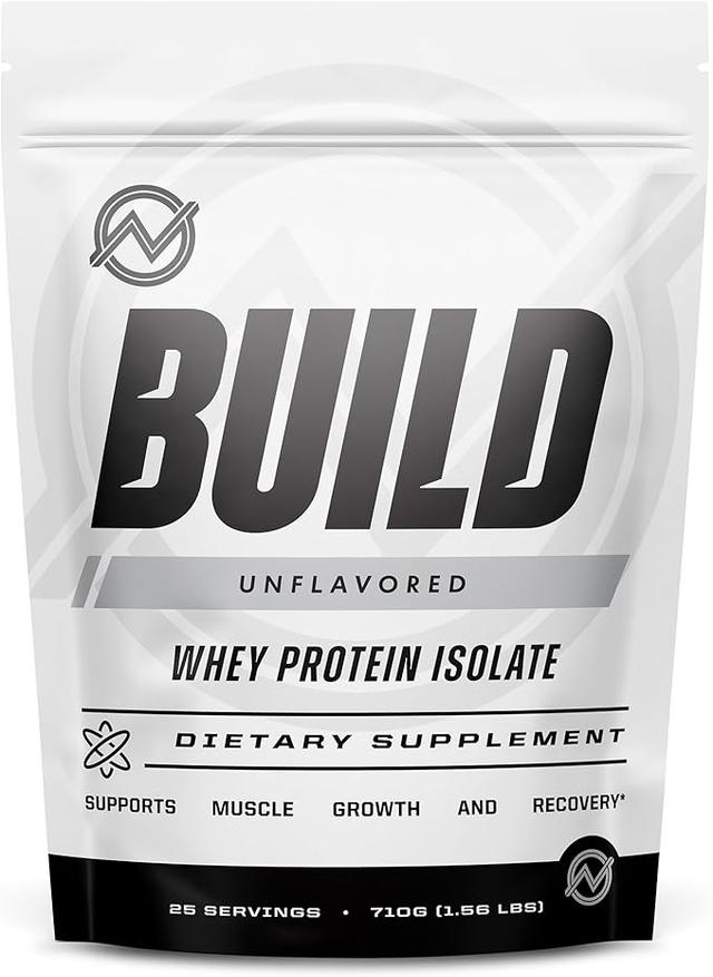 Outwork Nutrition Build 유청 단백질 분리 파우더 - 근육 성장 및 운동 회복을 위한 저유당, 글루텐 프리 단백질 파우더, 과학 지원, 무향, 0.7kg(1.5파운드)