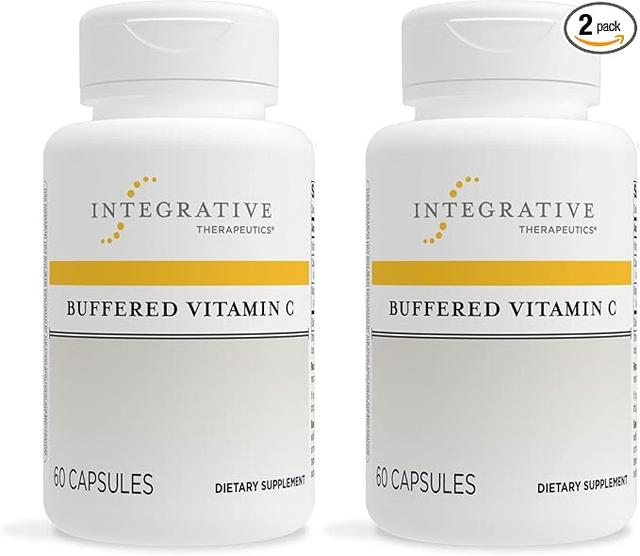 Integrative Therapeutics, 완충 비타민 C - 건강한 피부 및 결합 조직을 위한 항산화 지원 보충제* - 비건 & 글루텐 프리 - 60 캡슐 (2 팩)