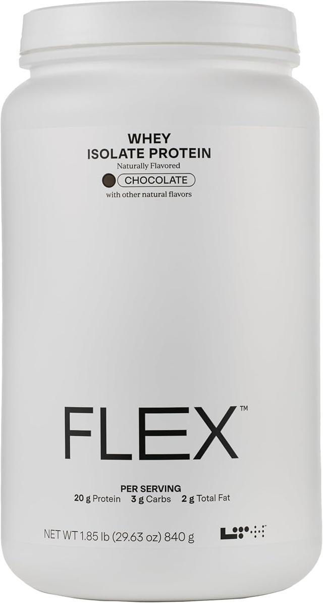 LTH Flex 분리 유청 단백질 - Life Time Fitness 멤버가 신뢰하는 제품 - 락토스 프리 단백질 파우더 - 운동 후 회복용 - 저지방, 설탕 및 저탄수화물 없음 - 초콜릿, 30회 분량